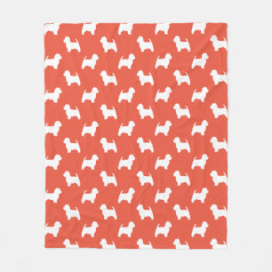 Cobertor De Velo Cachorro do Oeste de Highland White Terrier Silhou