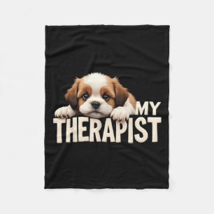 Cobertor De Velo Cachorro Engraçado Meu Terapeuta Shih Tzu Dog