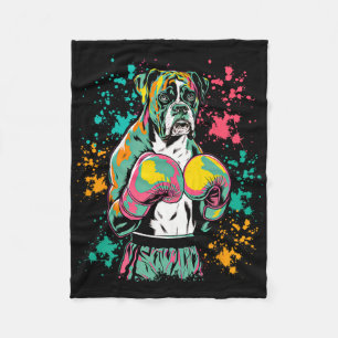 Cobertor De Velo Cachorro Engraçado Ou Cachorro Boxer Para Homens