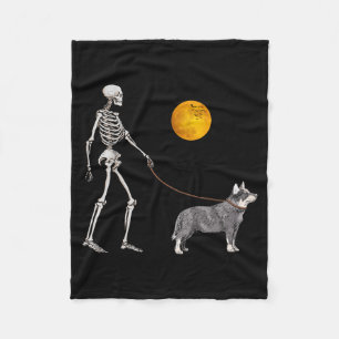 Cobertor De Velo Cachorro Esqueleto de Gado Australiano Caminhando