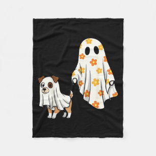 Cobertor De Velo Cachorro Fantasma de Halloween Mãe de Cachorro da 