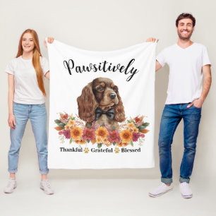 Cobertor De Velo Cachorro Fofo Agradecido Abençoado Adorável