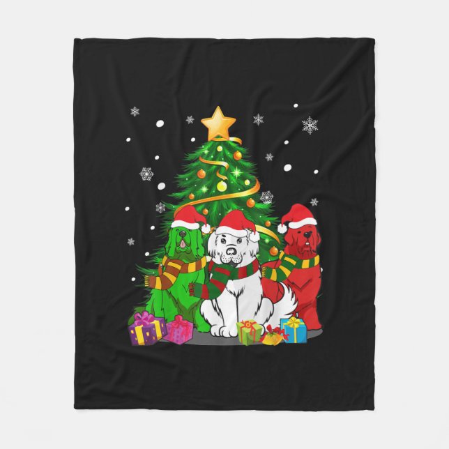 Cobertor De Velo Cachorro Funny Newfound | Melhor presente de Natal (Frente)