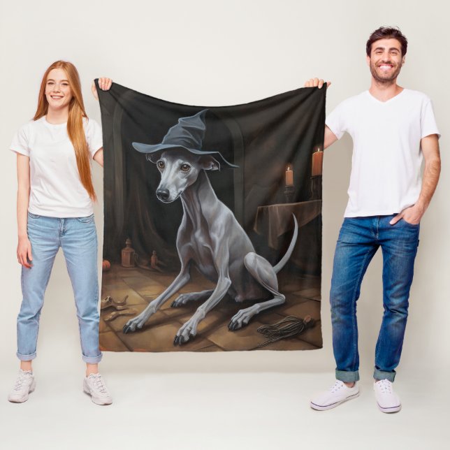 Cobertor De Velo Cachorro Italiano Galgo Abóboras Dia das Bruxas As (In Situ)