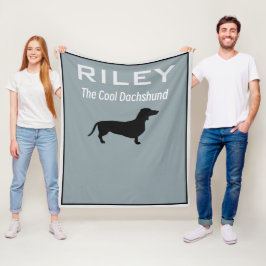 Cobertor De Velo Cachorro Legal PERSONALIZADO Dachshund Doxie Wiene