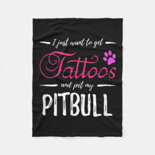 Cobertor De Velo Cachorro Lover Tatuagem Camisa Engraçada Cachorro