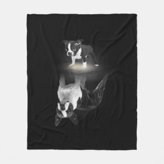 Cobertor De Velo Cachorro Mãe BostonTerrier Cachorro Dogente presen