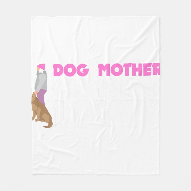 Cobertor De Velo Cachorro Mãe Subindo Lover (Frente)