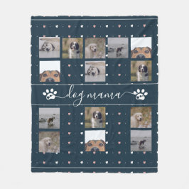 Cobertor De Velo Cachorro Mama, 5 Foto Fleece Blanket