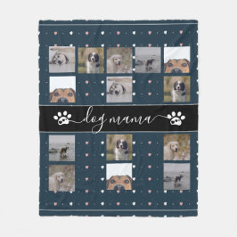 Cobertor De Velo Cachorro Mama, 5 Foto Fleece Blanket