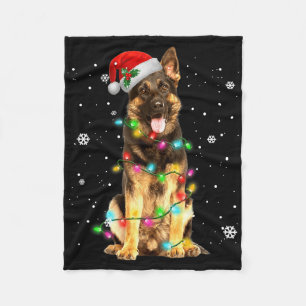 Cobertor De Velo Cachorro Pastor Alemão Árvore Natal Dogs Presentes