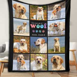 Cobertor De Velo Cachorro Que Você Me Teve Na Colagem Personalizada