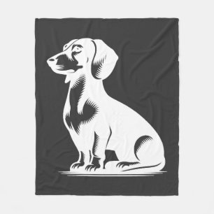 Cobertor De Velo Cachorro Salsicha Bonito Caçadorzinho Elegante