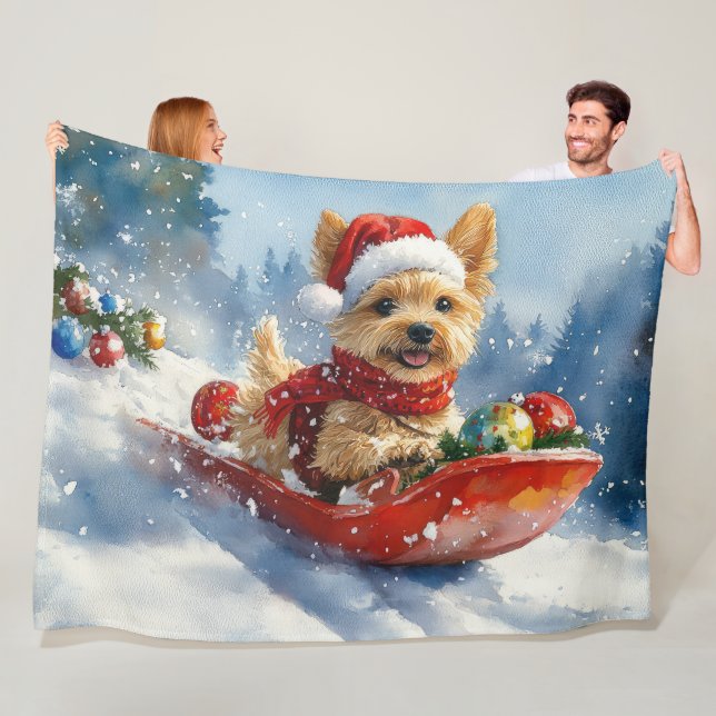 Cobertor De Velo Cachorro Terrier da Baía de Chesapeake no Natal de (In Situ)