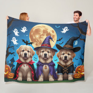 Cobertor De Velo Cachorros da Terra Nova Pumpkin Halloween Funny