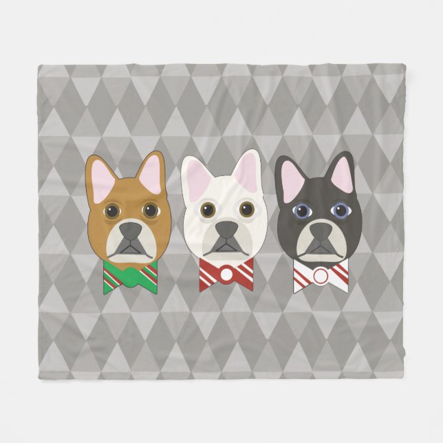 Cobertor De Velo Cachorros de Férias Cinza Diamante (Frente (Horizontal))
