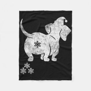 Cobertor De Velo Cachshund Christmas Weiner Cachorro Natal pijamas 