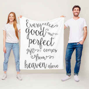 Cobertor De Velo Cada presente bom e perfeito vem do céu acima