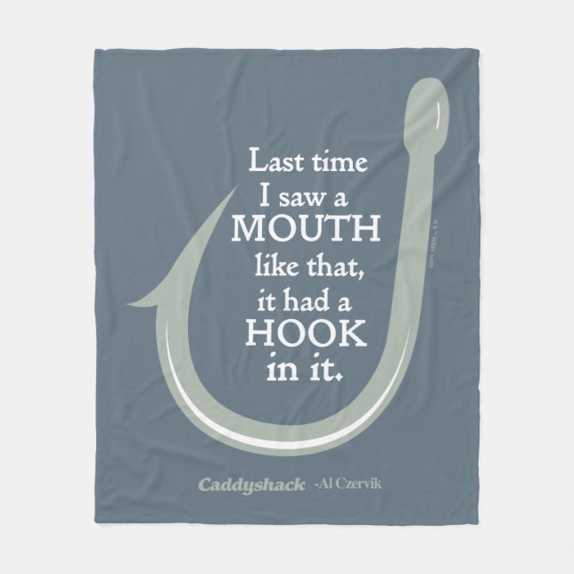 Cobertor De Velo Caddyshack | A Última Vez Que Vi Uma Boca Assim (Frente)