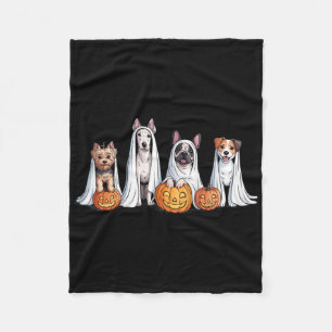 Cobertor De Velo Cães Fantasmas Cães Bonitos Vestidos Como Fantasma