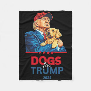 Cobertor De Velo Cães Para Trump Trump