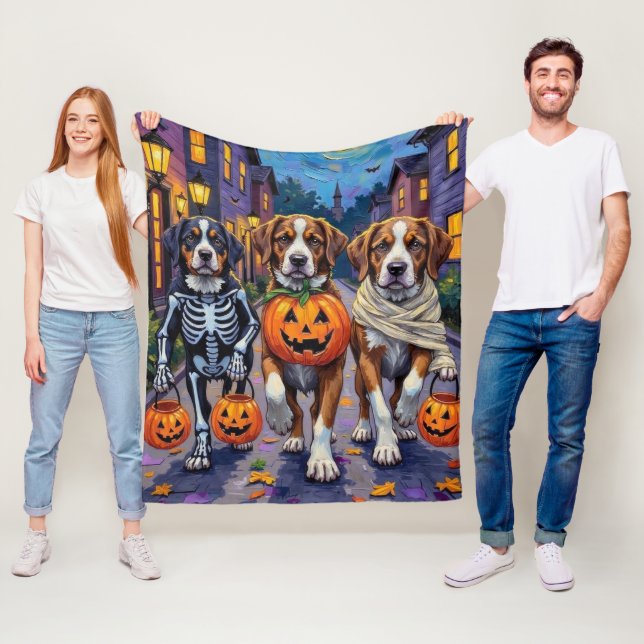 Cobertor De Velo Cães São Bernardo em Fantasias de Halloween (In Situ)