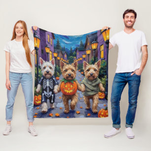 Cobertor De Velo Cães Wheaten Terrier em Fantasias de Halloween