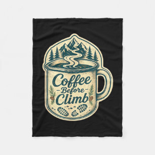 Cobertor De Velo Café antes de subir hiking engraçado homens mulher