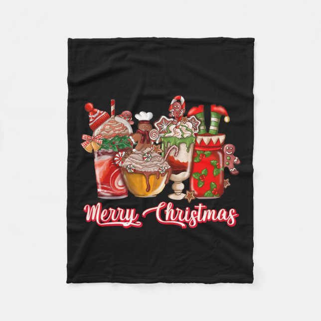 Cobertor De Velo Café Café de Natal Gingercake Café Latte Dri (Frente)