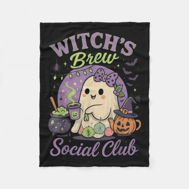 Cobertor De Velo Café Fantasma Cauldron do Clube Social Brew da bru (Frente)