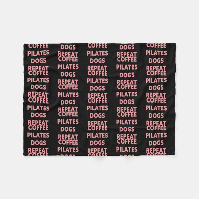 Cobertor De Velo Café feminino Pilota cães repetirem  (Frente (Horizontal))