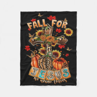 Cobertor De Velo Cai Por Jesus Ele Nunca Deixa Pumpkin Girassol C