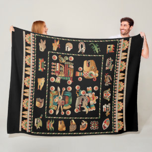 Cobertor De Velo Calendário asteca