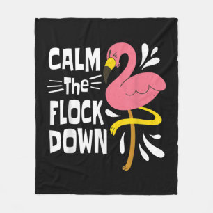 Cobertor De Velo Calma, Flamingo Rosa Engraçado.