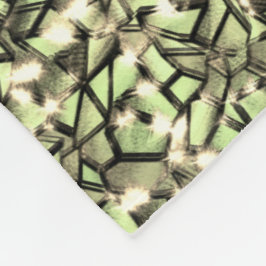 Cobertor De Velo Camadas de mosaico e faíscas de sépia esverdeada g