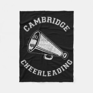 Cobertor De Velo Cambridge Cheer Angustiado Retro Cheerleader dos a