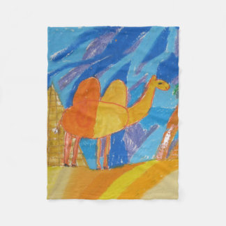 Cobertor De Velo Camel Art by Kids