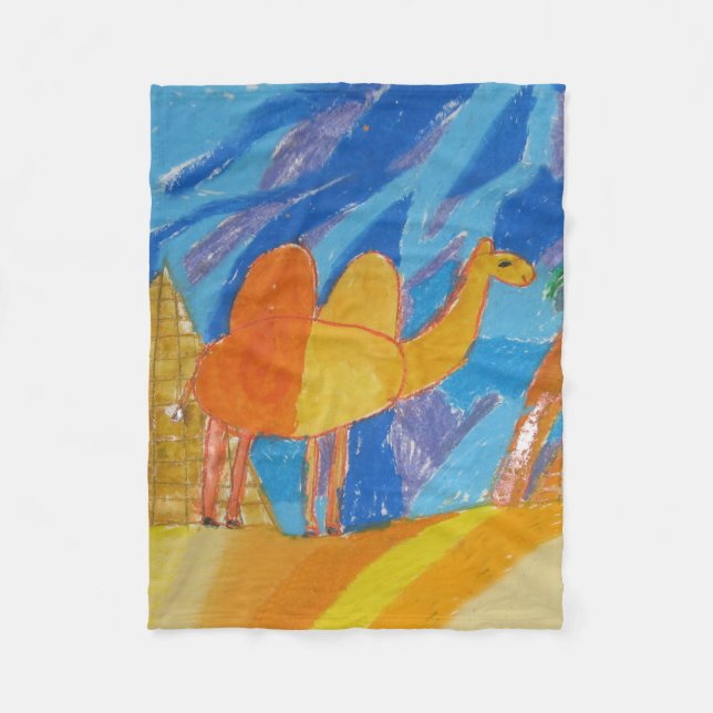 Cobertor De Velo Camel Art by Kids (Frente)