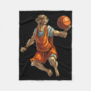 Cobertor De Velo Camelo Jogador de Basquete