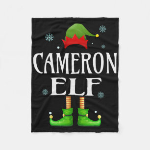 Cobertor De Velo Cameron Elf Xmas Engraçado Família de Homens Corre