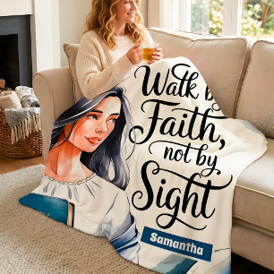 Cobertor De Velo Caminhada Personalizada Por Mulheres Cristãs Faith
