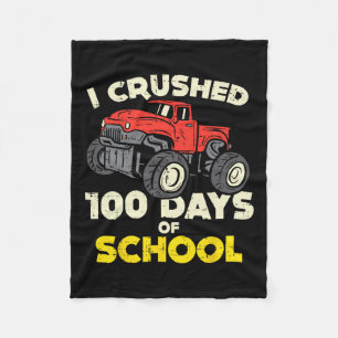 Cobertor De Velo Caminhão Monstro da Escola de 100 Dias Esmagado Pr