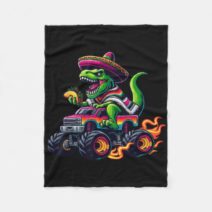 Cobertor De Velo Caminhão Monstro Dinossauro Taco Sombrero Crianças