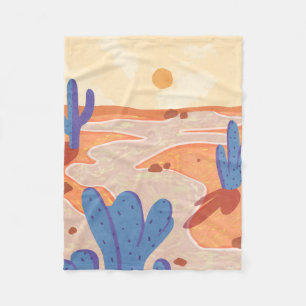 Cobertor De Velo Caminho através do deserto pintado