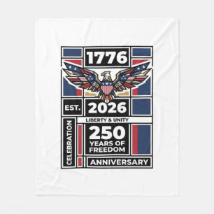 Cobertor De Velo Camisa Águia Vintage 1776 2026 Tipografia Patrióti