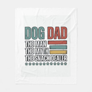 Cobertor De Velo Camisa com Impressão de Pata Vintage Dog Dad The S