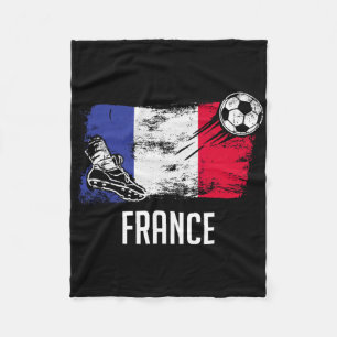 Cobertor De Velo Camisa da Bandeira da França Time de Futebol Franc