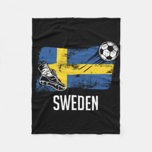 Cobertor De Velo Camisa da bandeira da Suécia Time de futebol sueco