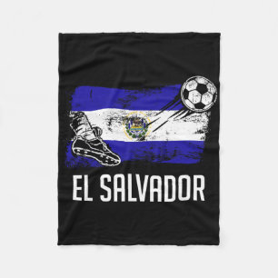 Cobertor De Velo Camisa da Bandeira de El Salvador Time de Futebol