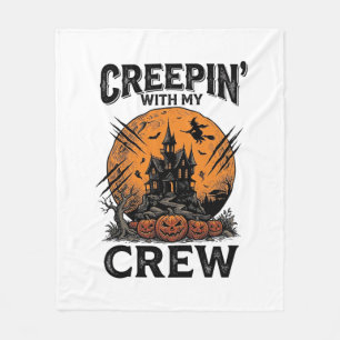 Cobertor De Velo Camisa da Casa Assombrada de Halloween com Minha G